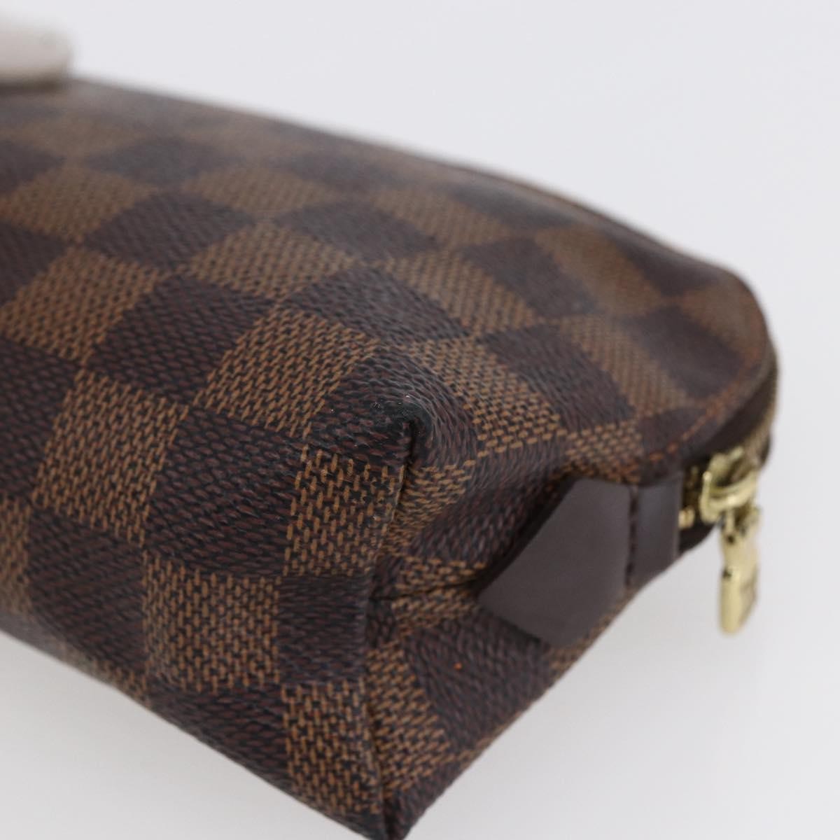 Louis Vuitton Cosmetic Pouch Damier, BROWN, CANVAS, Clutche & pouche
