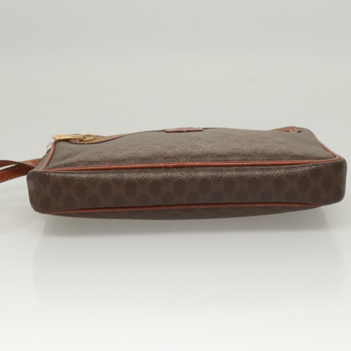 Celine Macadam Pochette Clutch, BROWN, CANVAS, Clutche & pouche