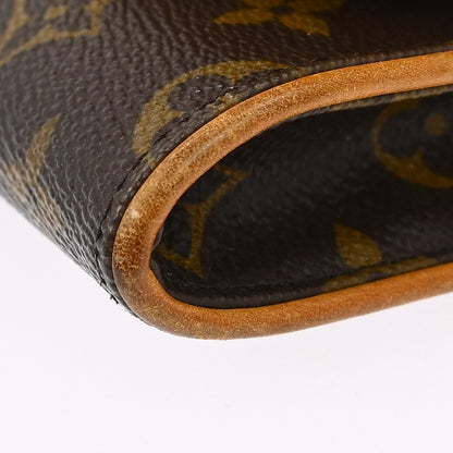 Louis Vuitton Twin Handbag Monogram Canvas, BROWN, CANVAS, Clutche & pouche