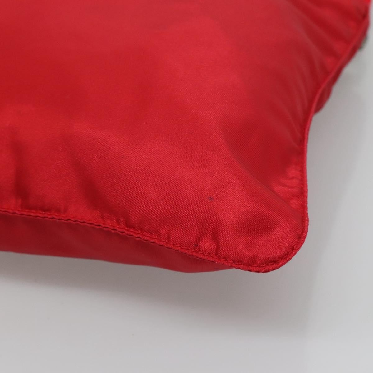 Prada Flat Messenger Bag Tessuto, Red, Nylon, Shoulder Bag