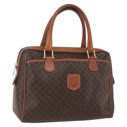 Celine Macadam Handbag Macadam with leather, BROWN, PVC, Handbag