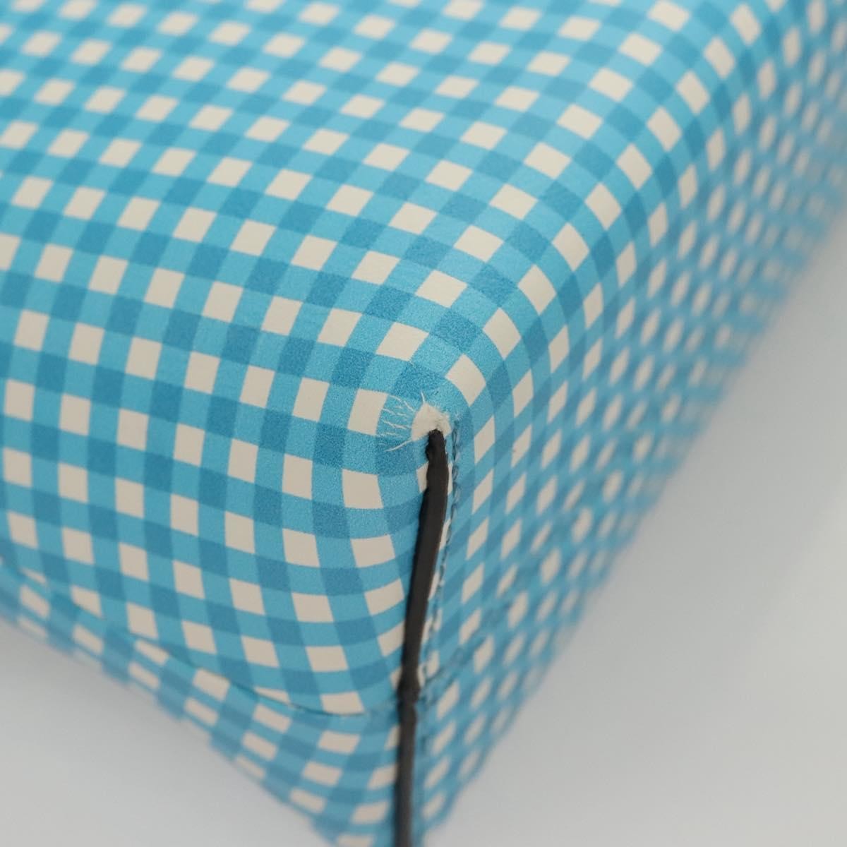 Fendi By The Way Satchel Printed Leather, BLUE, LEATHER, Handbag