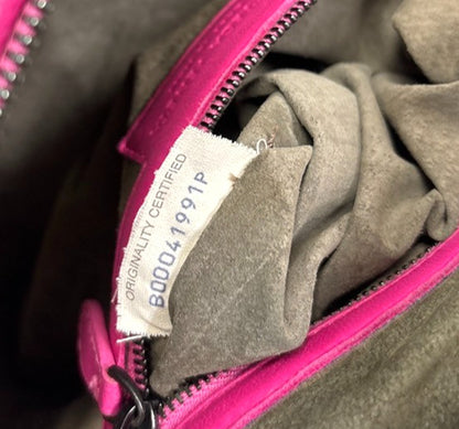 Bottega Veneta Nodini Crossbody Bag Intrecciato Nappa, PINK, LEATHER, Shoulder bag