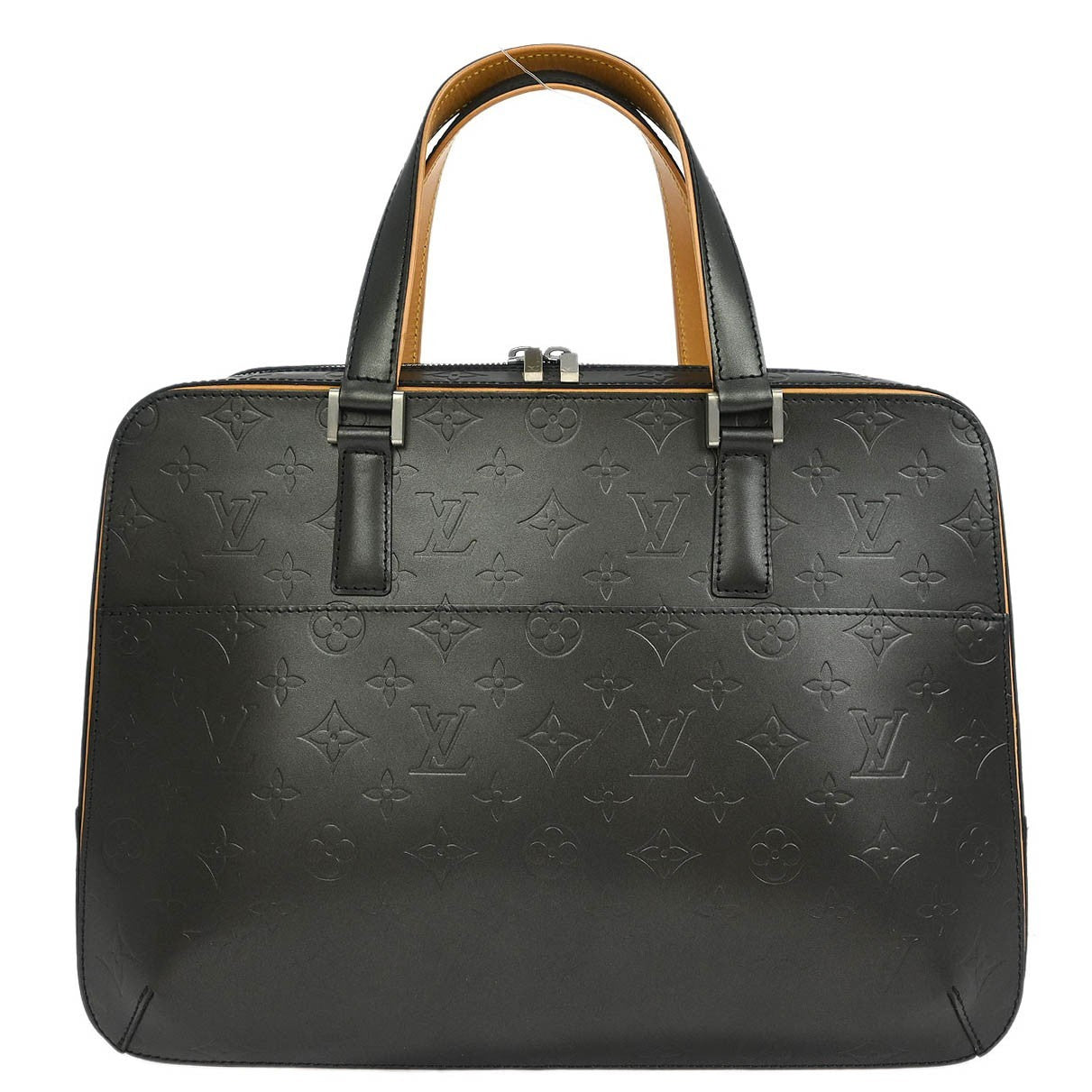 Louis Vuitton Mat Malden Handbag Monogram Vernis, BLACK, LEATHER, Briefcase