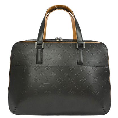 Louis Vuitton Mat Malden Handbag Monogram Vernis, BLACK, LEATHER, Briefcase