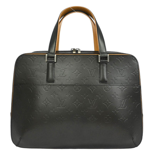 Louis Vuitton Mat Malden Handbag Monogram Vernis, BLACK, LEATHER, Briefcase