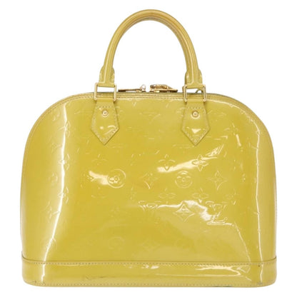 Louis Vuitton Alma Handbag Patent Leather, GREEN, PATENT_LEATHER, Handbag