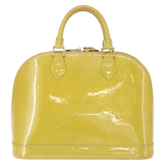 Louis Vuitton Alma Handbag Patent Leather, GREEN, PATENT_LEATHER, Handbag