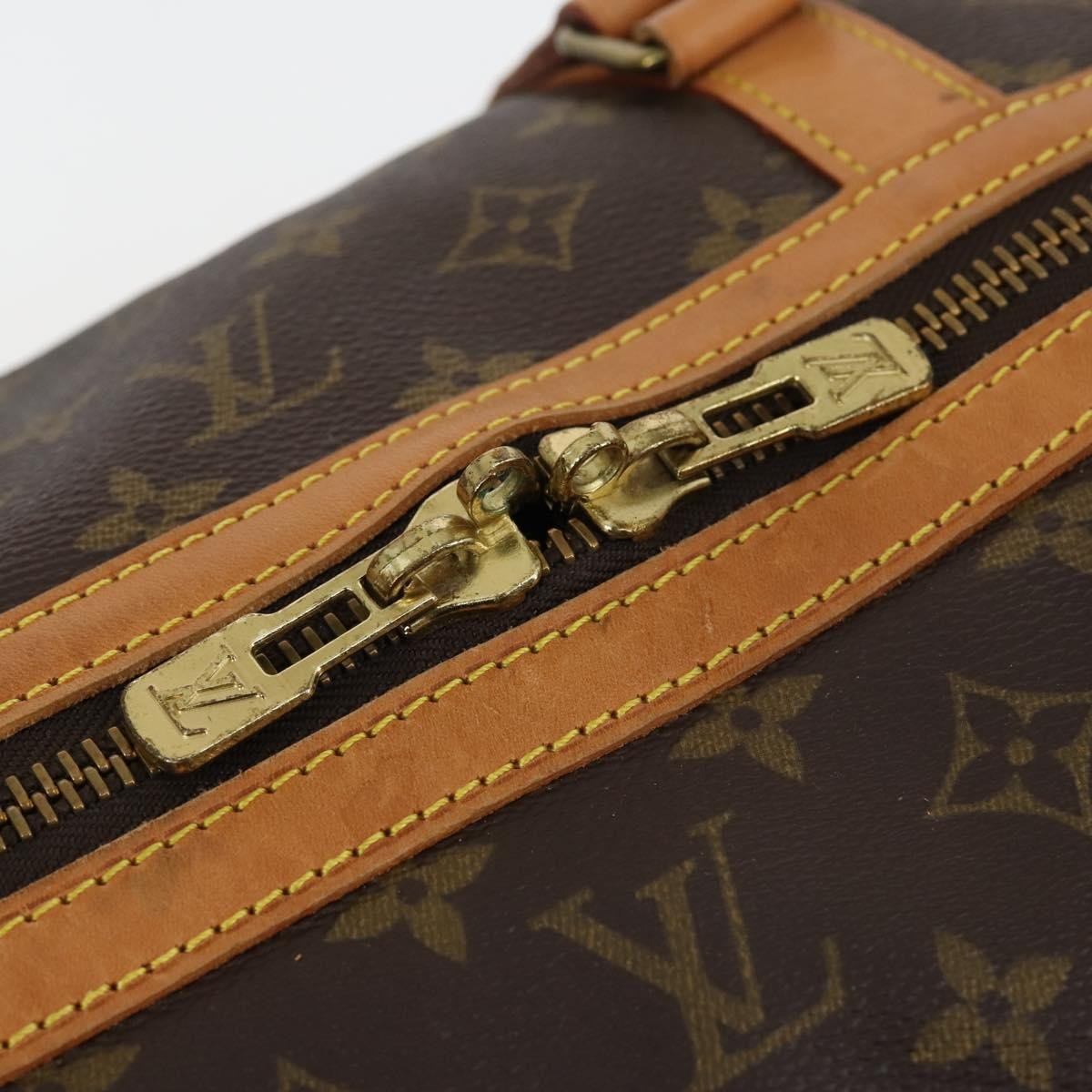 Louis Vuitton Sac Souple Handbag Monogram Canvas, BROWN, CANVAS, Travel bag