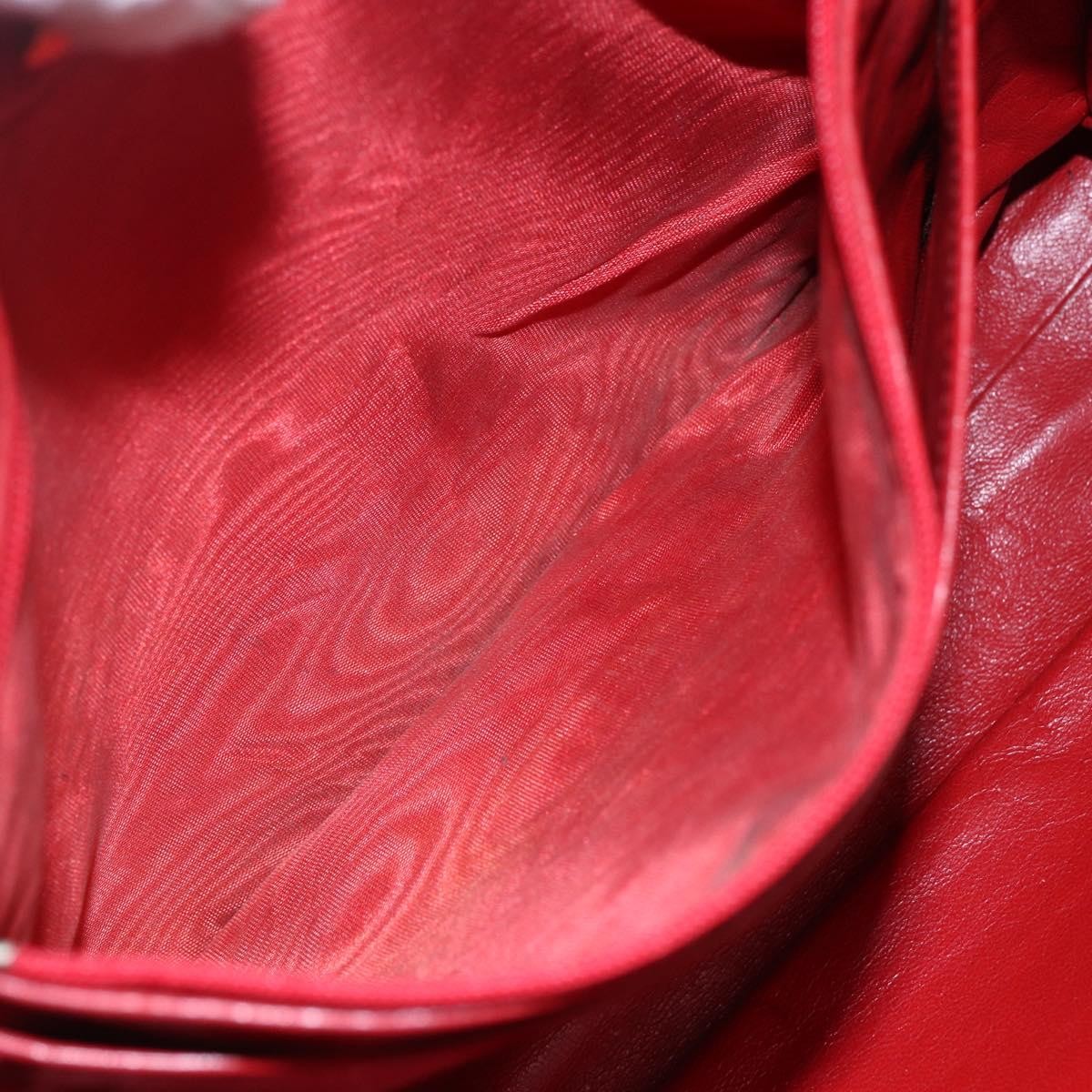 Chanel Vintage Shopping Tote Quilted Lambskin, RED, LEATHER, Tote bag