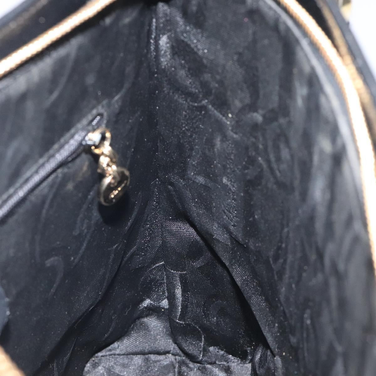 Salvatore Ferragamo Gancini Shoulder Bag Leather, BLACK, LEATHER, Shoulder bag