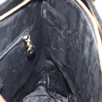 Salvatore Ferragamo Gancini Shoulder Bag Leather, BLACK, LEATHER, Shoulder bag