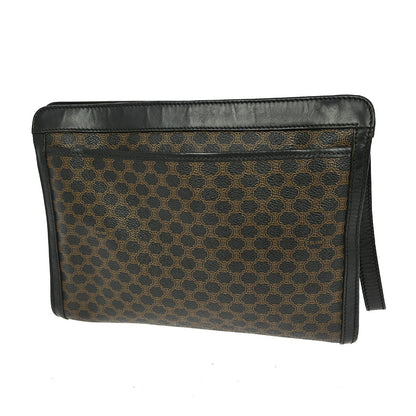 Celine C Macadam Pouch Canvas, BROWN, CANVAS, Clutche & pouche