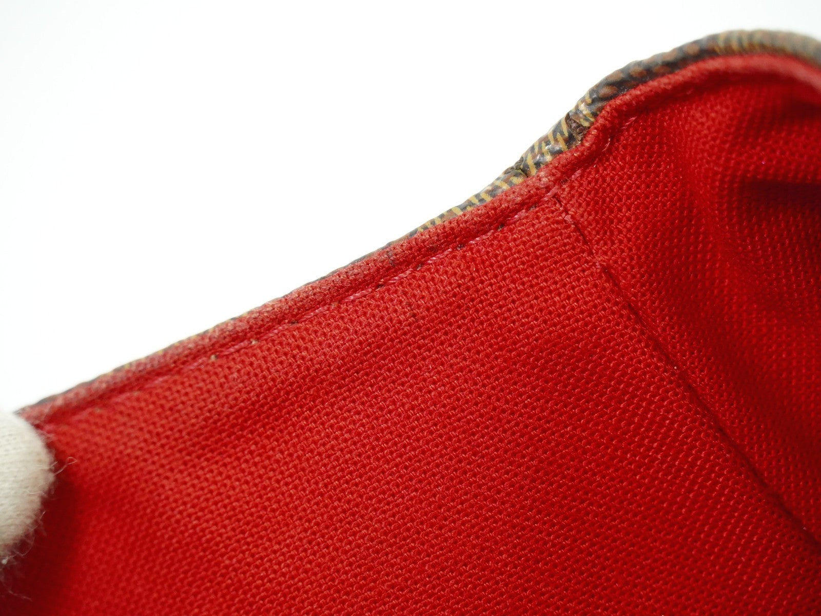 Louis Vuitton Besace Rosebery Handbag Damier, BROWN, CANVAS, Shoulder bag