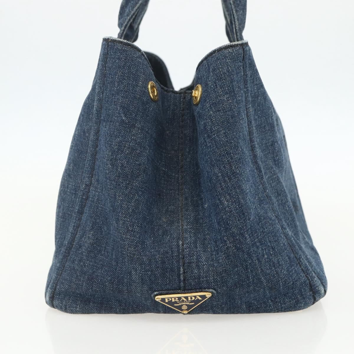 Prada Canapa Tote Denim, BLUE, CANVAS, Tote bag