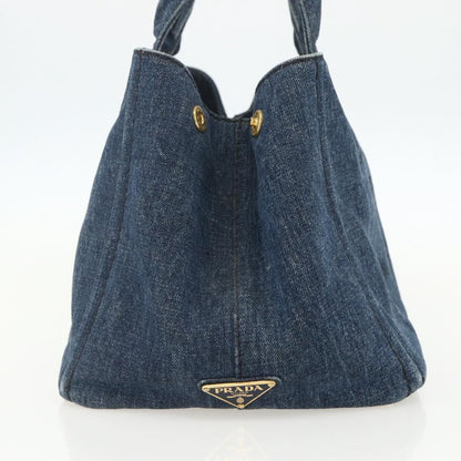 Prada Canapa Tote Denim, BLUE, CANVAS, Tote bag
