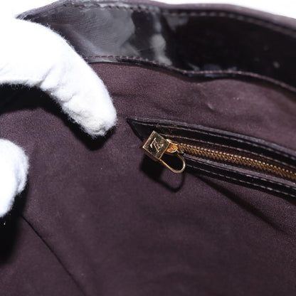 Louis Vuitton Wilshire Handbag Monogram Vernis, PURPLE, PATENT_LEATHER, Handbag