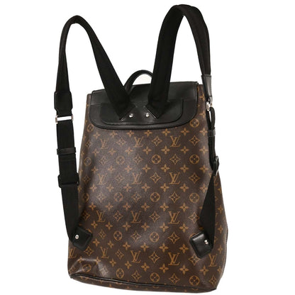 Louis Vuitton Palk Backpack Macassar Monogram Canvas, BROWN, CANVAS, Backpack