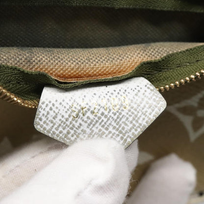 Louis Vuitton Mini pochette accessoire Limited edition Monogram canvas, GREEN, CANVAS, Clutche & pouche