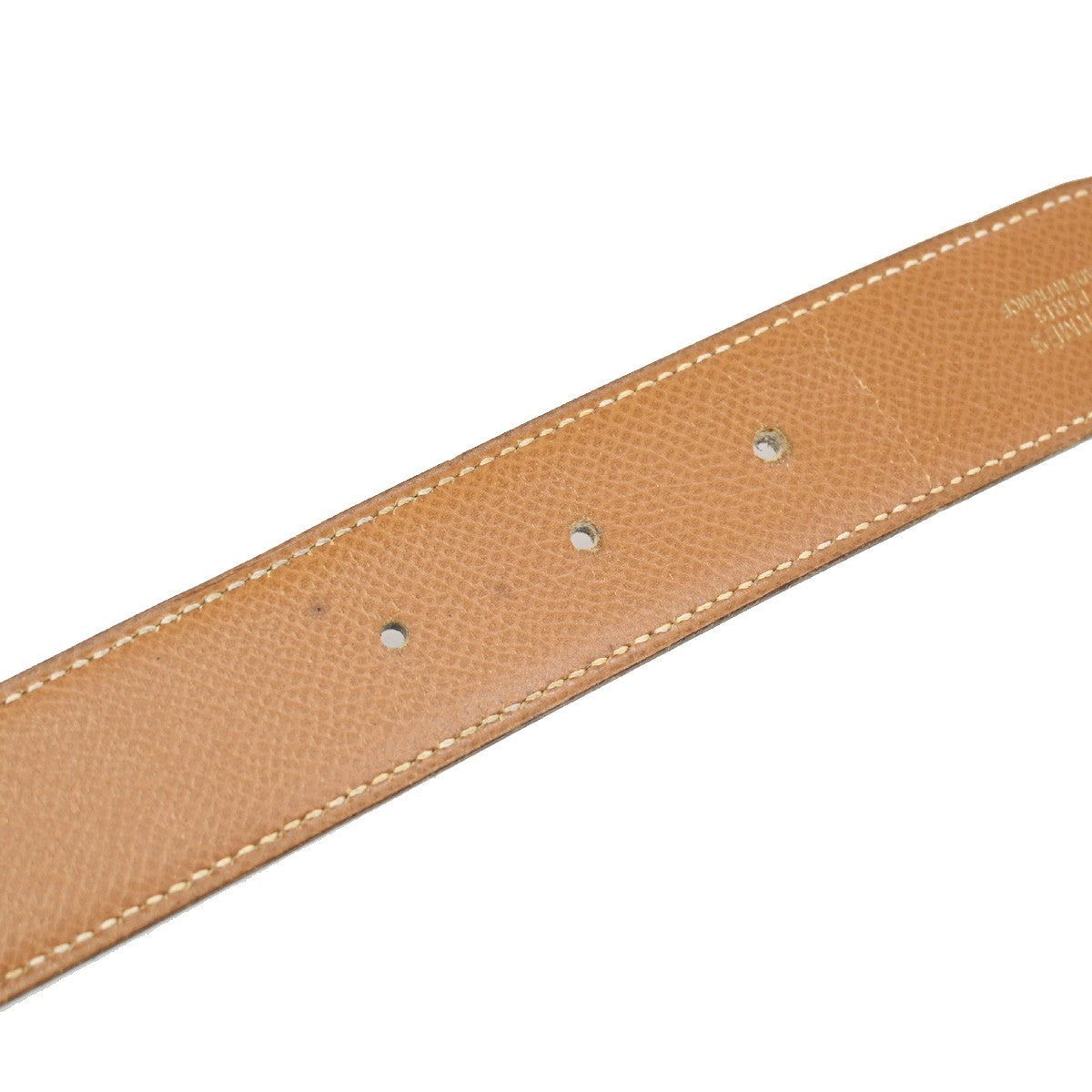 Hermes Constance Reversible Belt Leather, BROWN, LEATHER, Belts