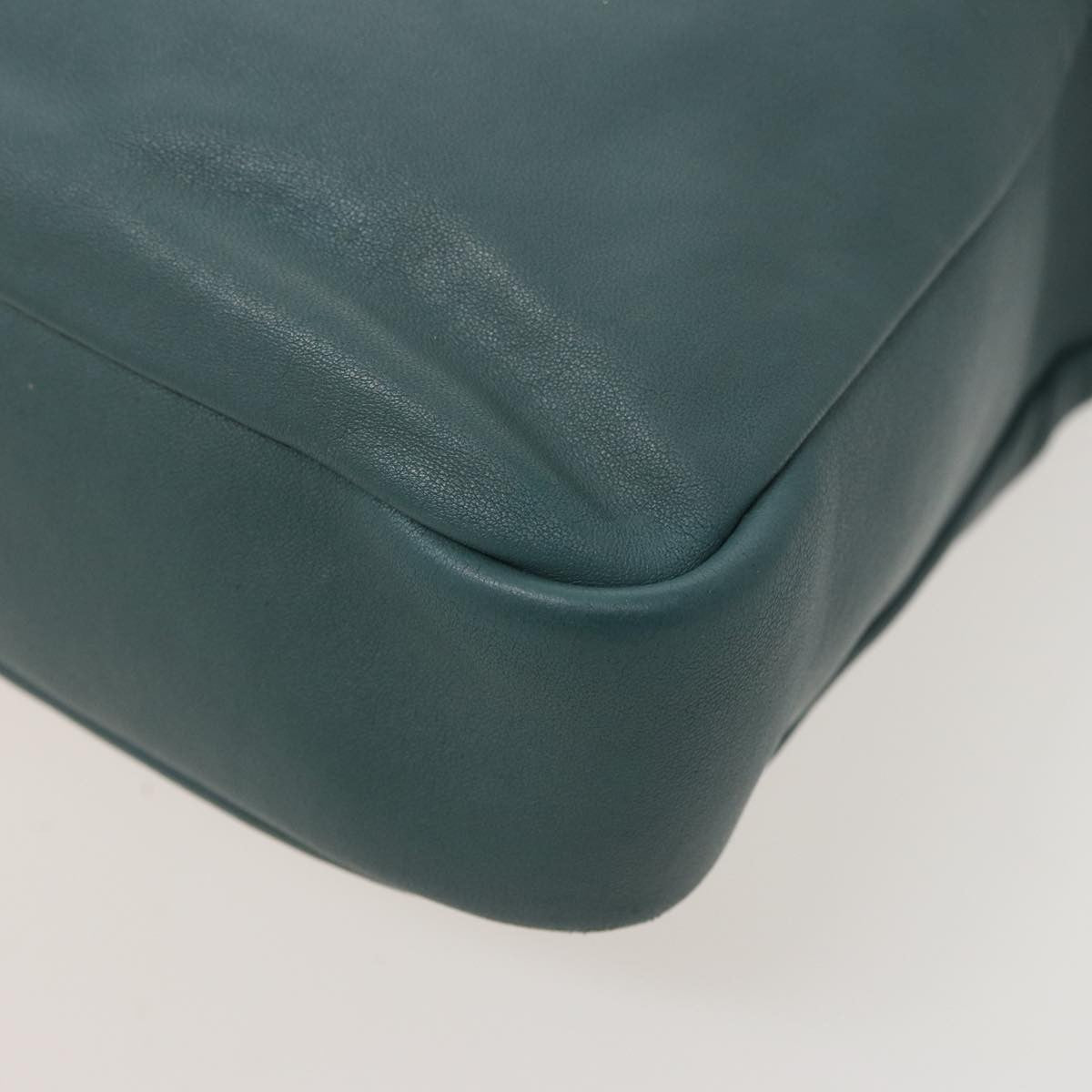 Chloe Vintage Shoulder Bag Leather, TURQUOISE, LEATHER, Shoulder bag