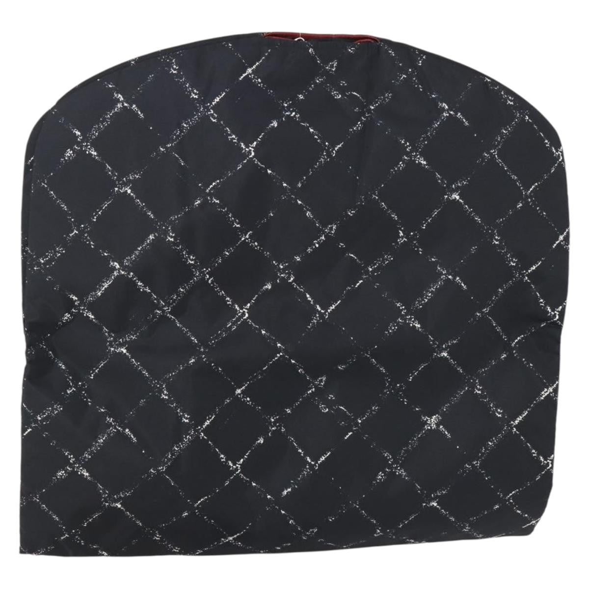 Chanel Travel Line Garment Bag Printed Nylon, BLACK, NYLON, Travel bag