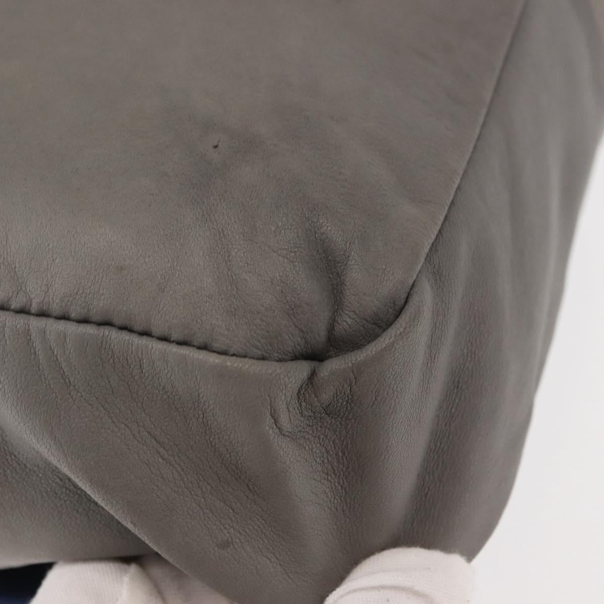 Chloe Vintage Flap shoulder bag Leather, GRAY, LEATHER, Shoulder bag