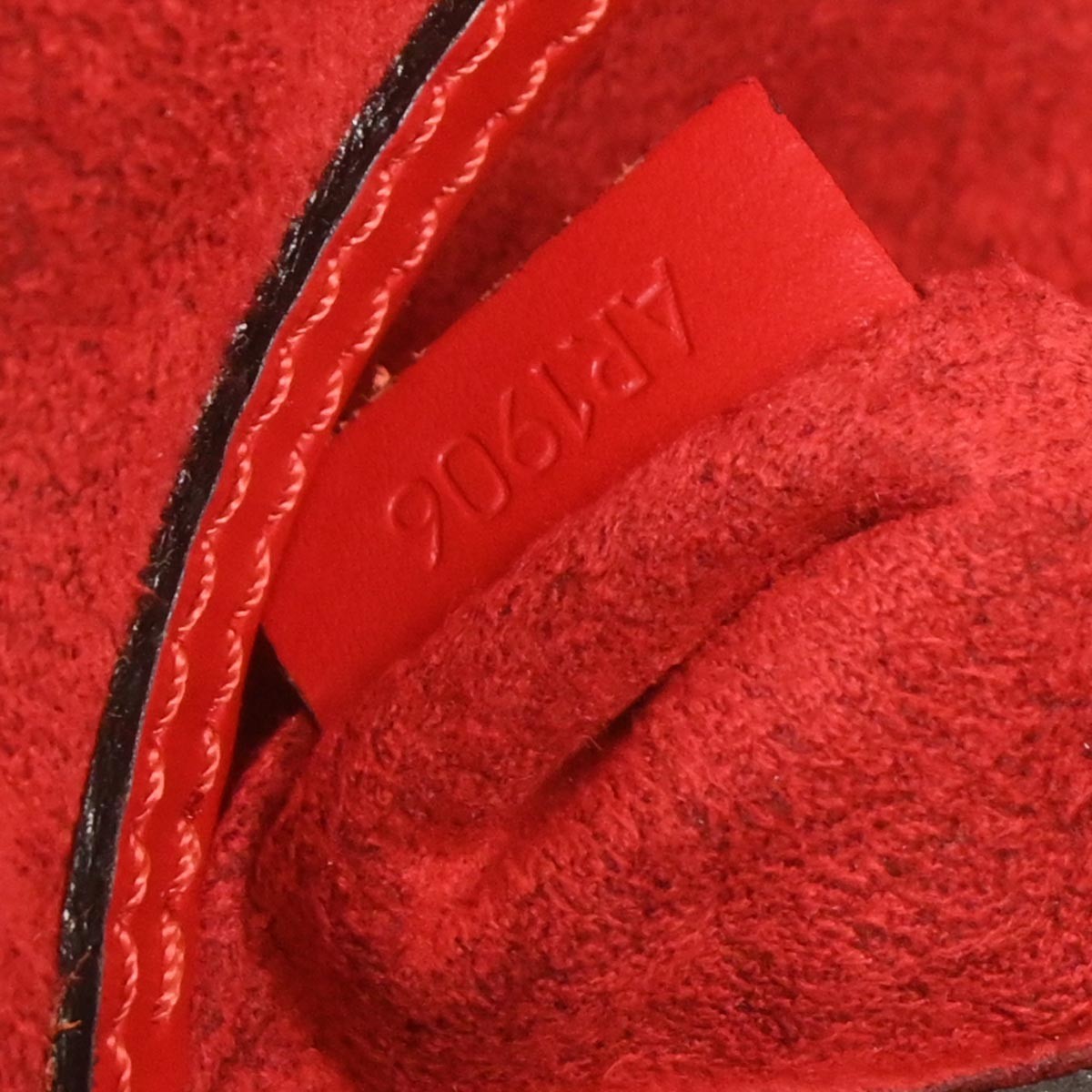 Louis Vuitton Alma Handbag Epi Leather, RED, LEATHER, Handbag