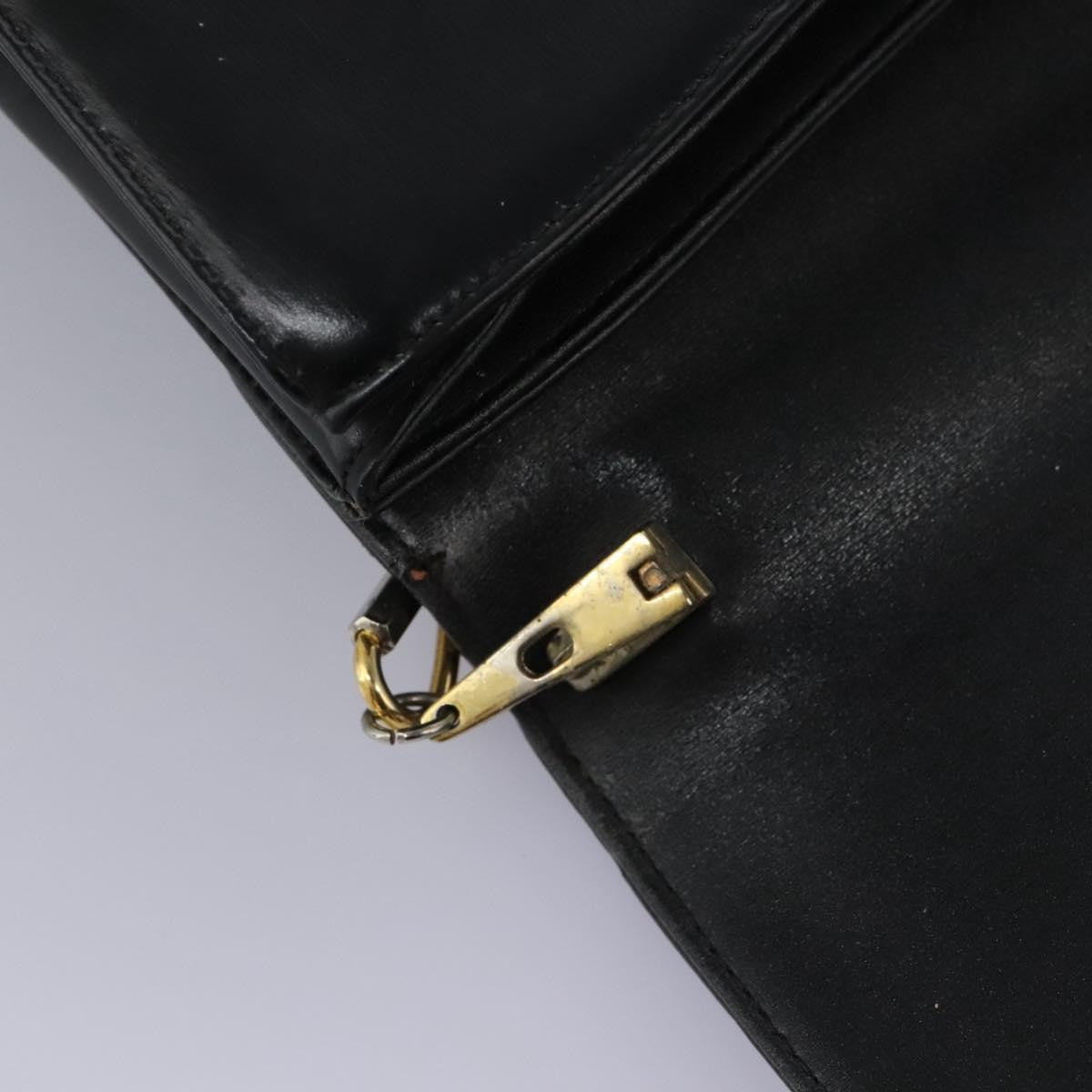 Christian Dior Vintage Shoulder Bag Leather, BLACK, LEATHER, Shoulder bag