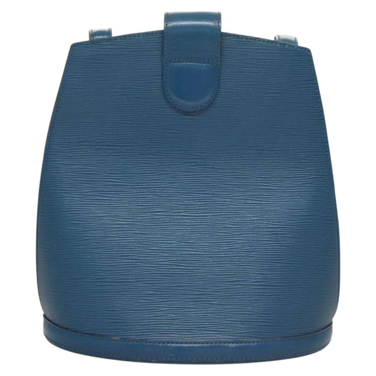 Louis Vuitton Cluny Shoulder Bag Epi Leather, BLUE, LEATHER, Shoulder bag