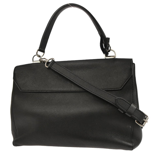 Louis Vuitton Lockme II Handbag Leather, BLACK, LEATHER, Handbag