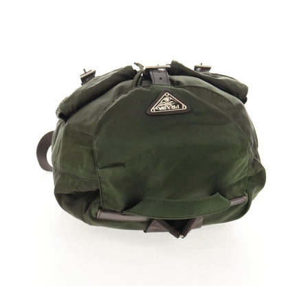 Prada Double Front Pocket Backpack Tessuto, KHAKI, NYLON, Backpack