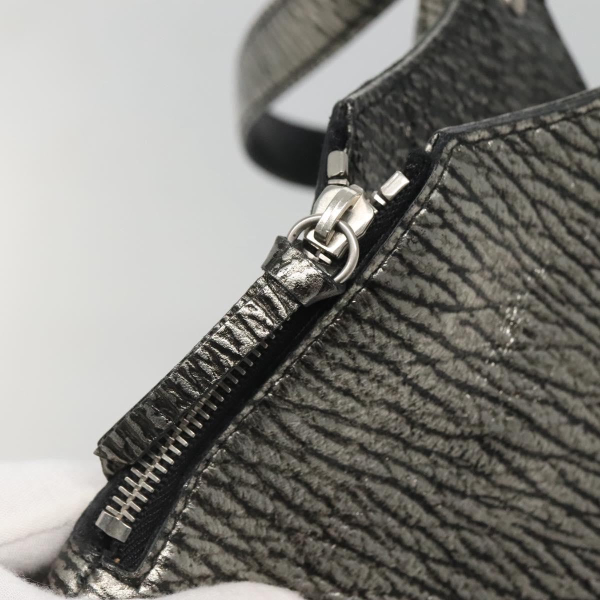 Saint Laurent Tribute Tote Leather, SILVER, LEATHER, Shoulder bag