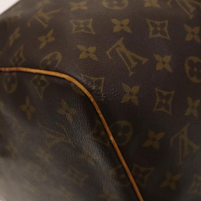 Louis Vuitton Keepall Bag Monogram Canvas, BROWN, CANVAS, Travel bag