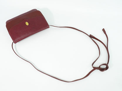 cartier Must de Cartier Shoulder Bag Leather, BURGUNDY, LEATHER, Shoulder bag