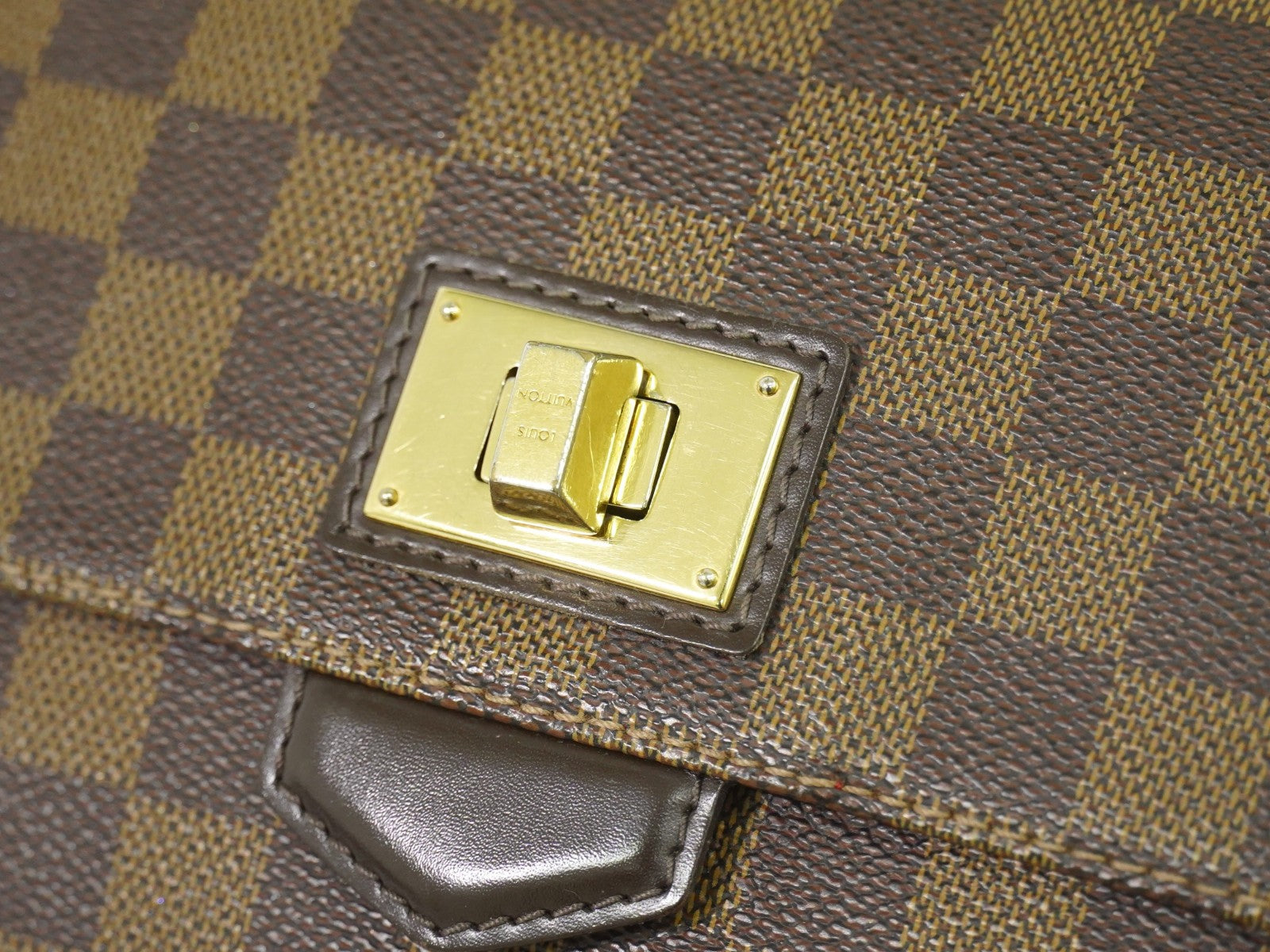 Louis Vuitton Besace Rosebery Handbag Damier, BROWN, CANVAS, Shoulder bag