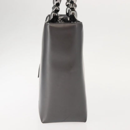 Christian Dior Vintage Handbag Leather, GRAY, LEATHER, Handbag