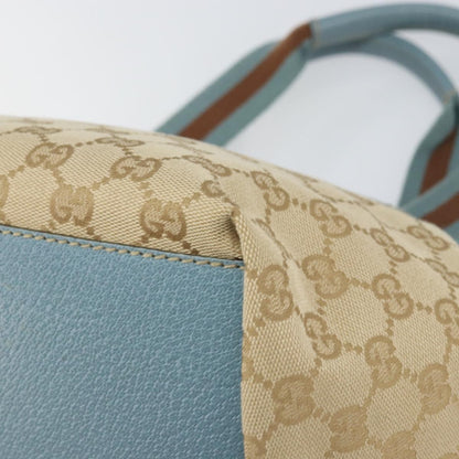 Gucci Web Zip Tote GG Canvas, BEIGE, CANVAS, Tote bag