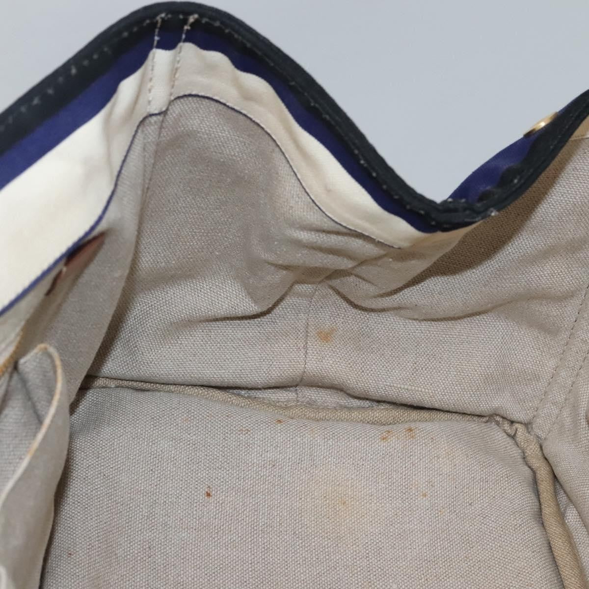 Prada Canapa Open Tote Canvas, BLUE, CANVAS, Tote bag