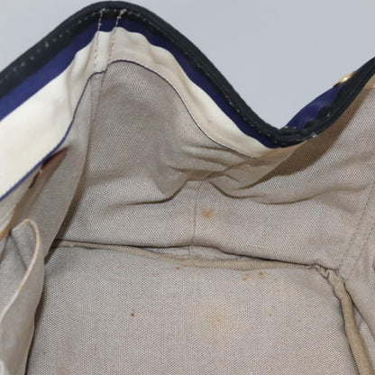 Prada Canapa Open Tote Canvas, BLUE, CANVAS, Tote bag