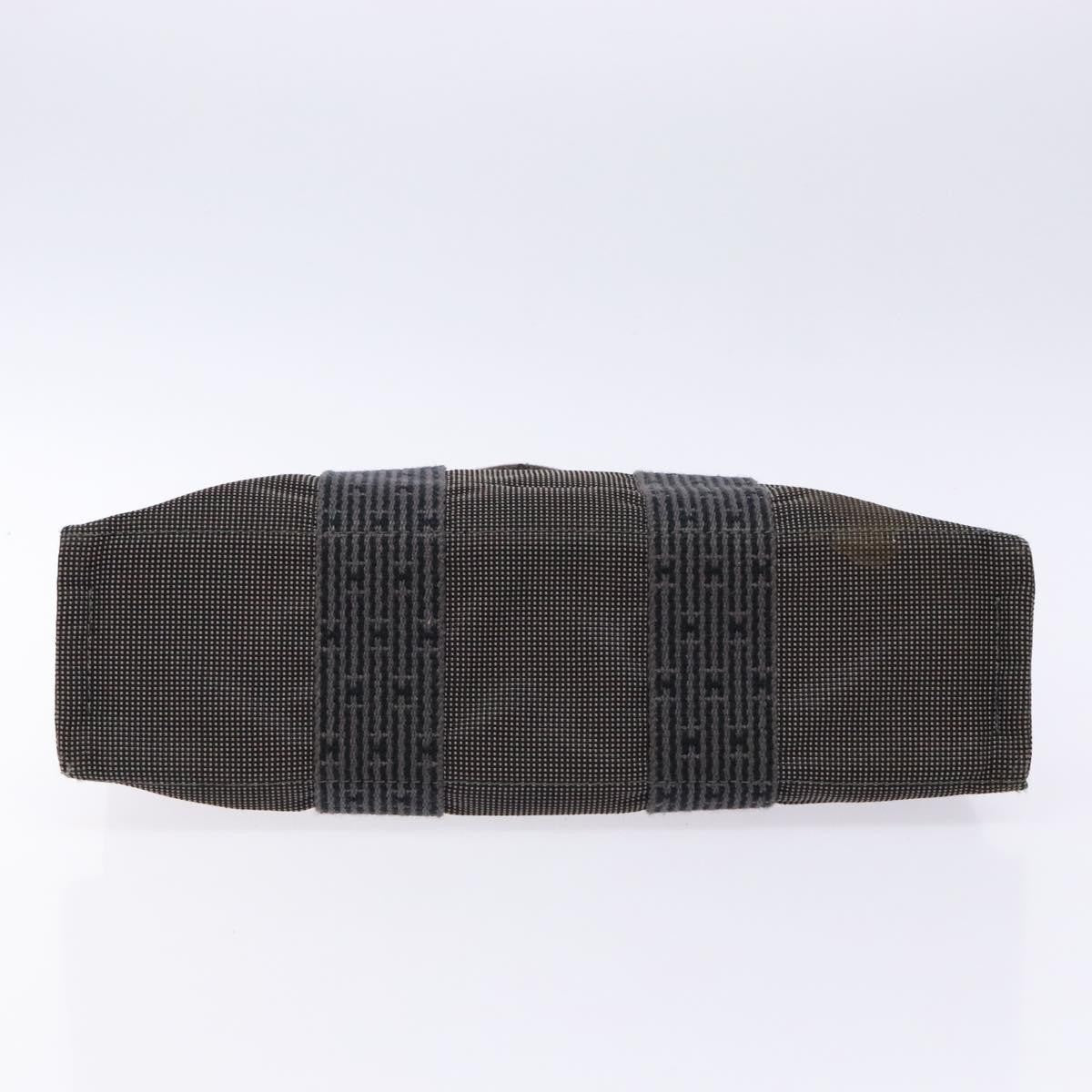 Hermes Fourre Tout Tote Canvas, GRAY, CANVAS, Tote bag