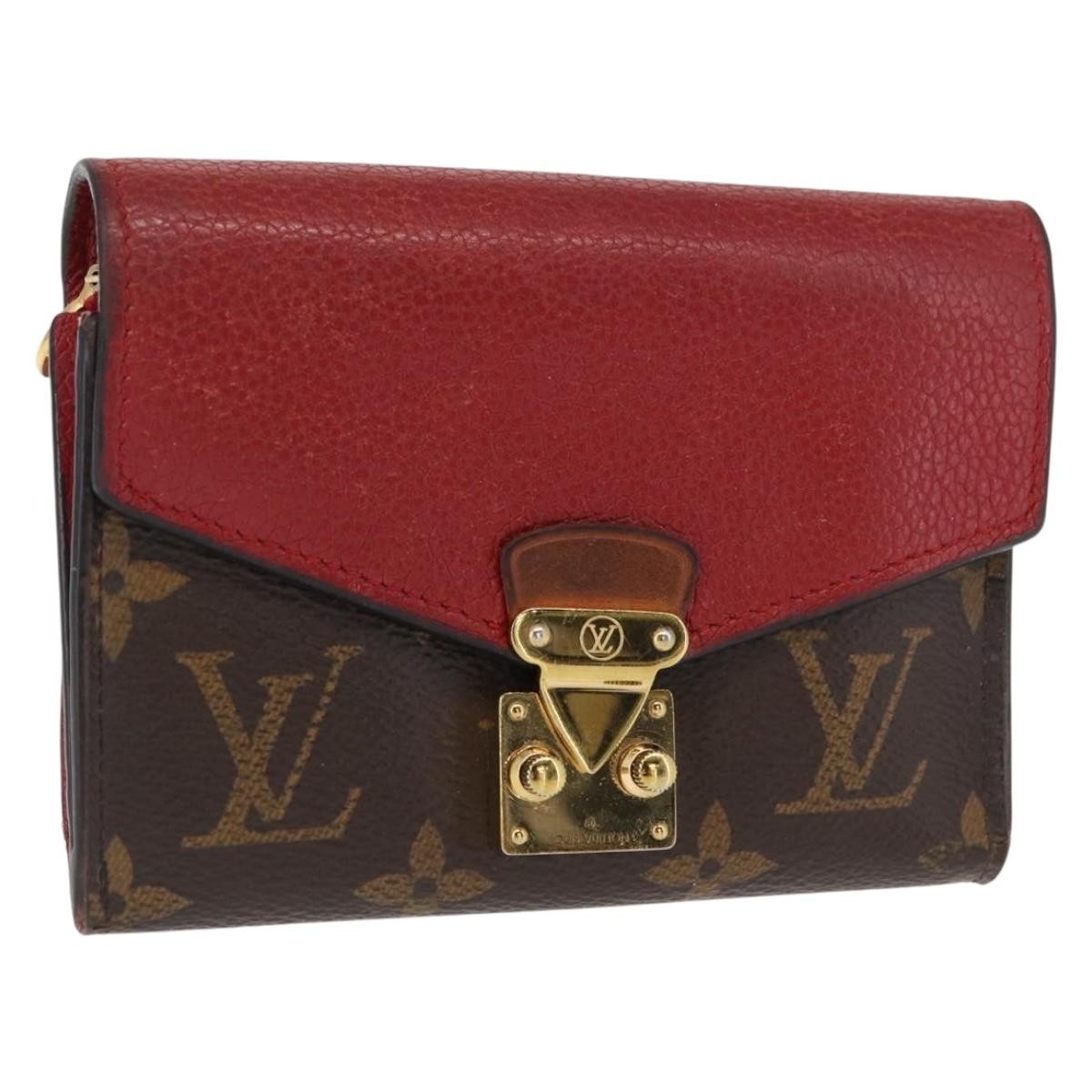 Louis Vuitton Pallas Wallet NM Monogram Canvas and Calfskin, BROWN, CANVAS, Wallets