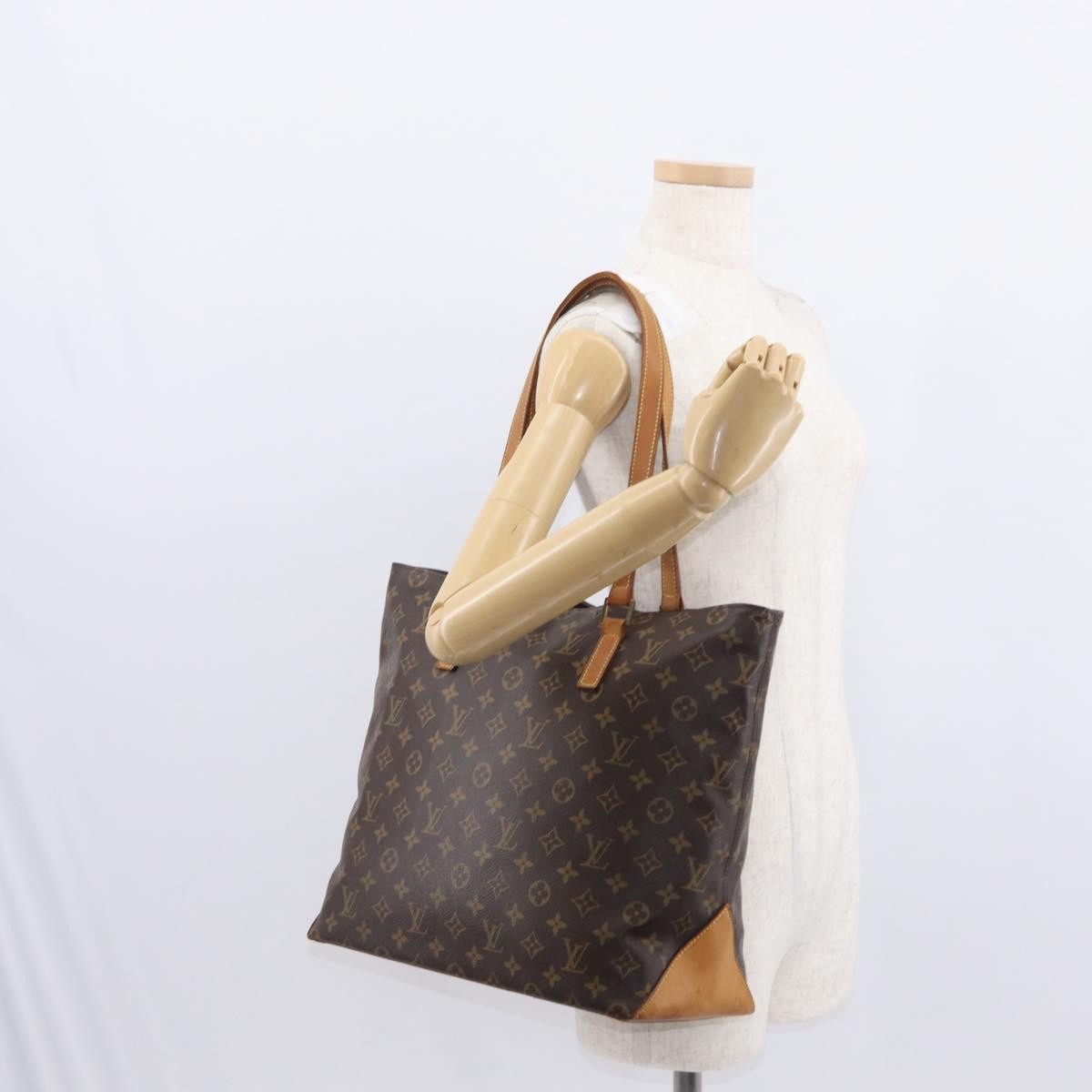 Louis Vuitton Cabas Mezzo Monogram Canvas, BROWN, CANVAS, Tote bag