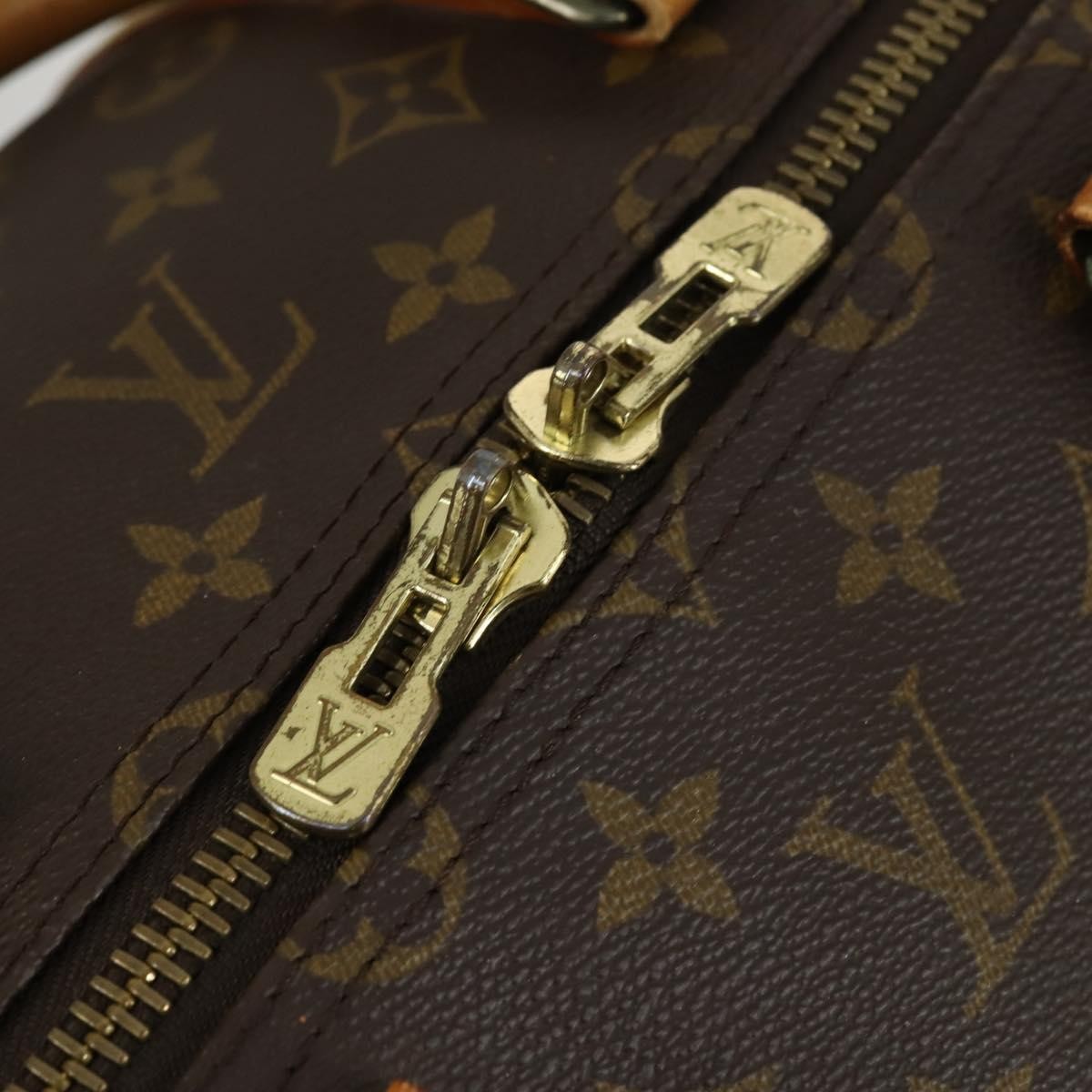 Louis Vuitton Keepall Bandouliere Bag Monogram Canvas, BROWN, CANVAS, Travel bag