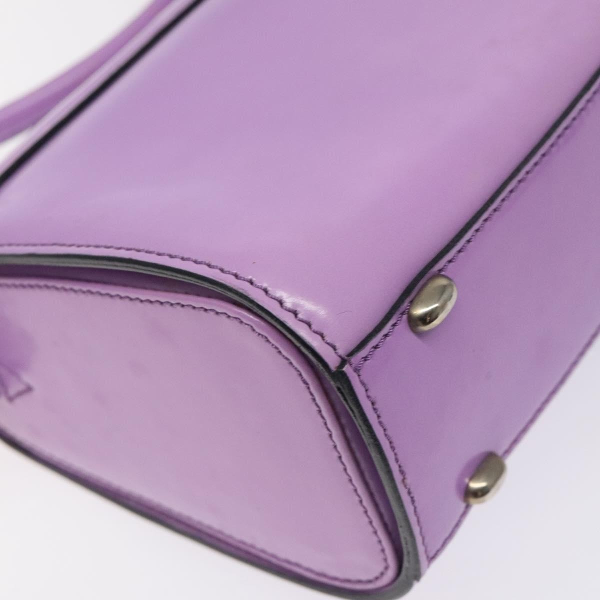 Celine Shoulder Bag Leather, PURPLE, LEATHER, Shoulder bag