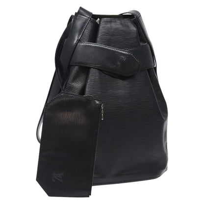 Louis Vuitton Vintage Sac d'Epaule Handbag Epi Leather, BLACK, LEATHER, Handbag