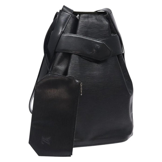 Louis Vuitton Vintage Sac d'Epaule Handbag Epi Leather, BLACK, LEATHER, Handbag