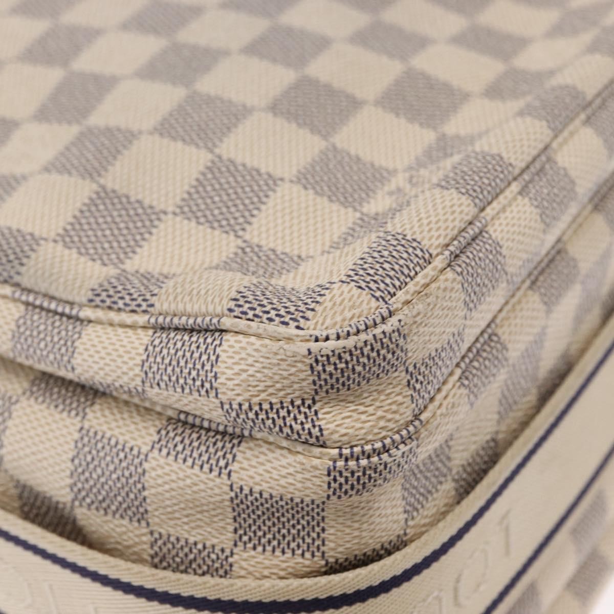 Louis Vuitton Naviglio Handbag Damier, WHITE, CANVAS, Shoulder bag