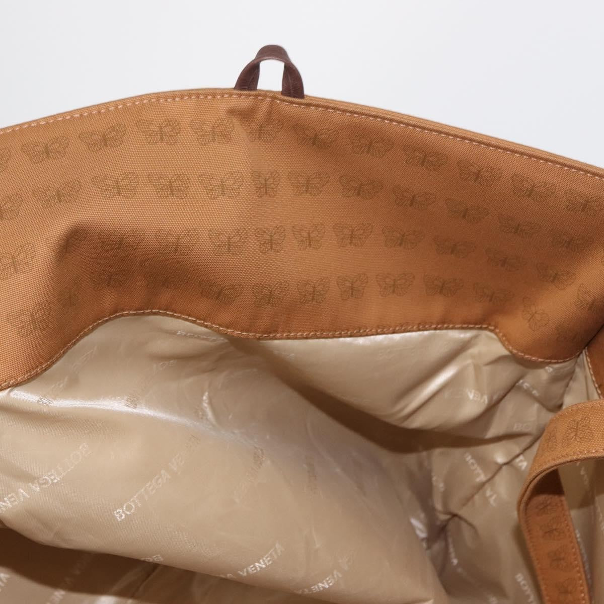 Bottega Veneta Vintage Tote Bag Canvas, BROWN, CANVAS, Tote bag