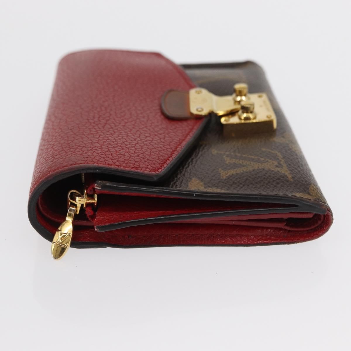 Louis Vuitton Pallas Wallet NM Monogram Canvas and Calfskin, BROWN, CANVAS, Wallets